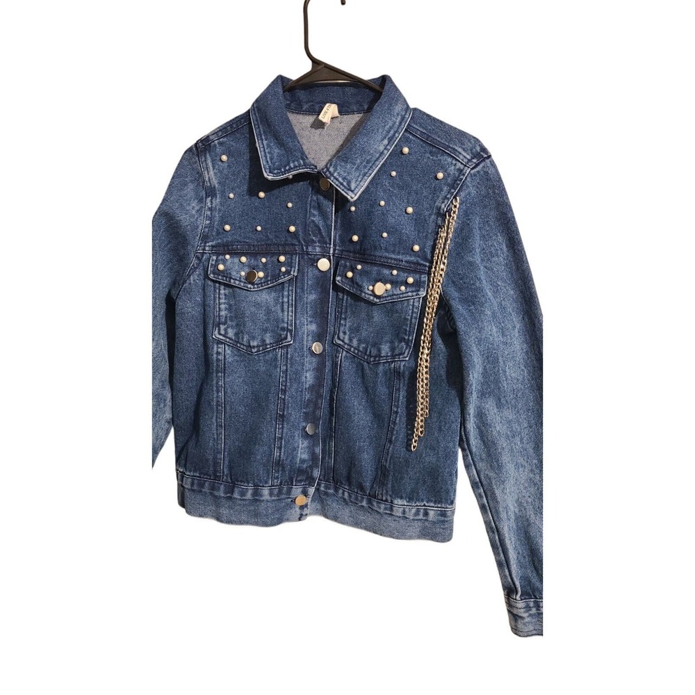 LIVE 4 TRUTH Denim Jacket Womens M‎ Blue Button